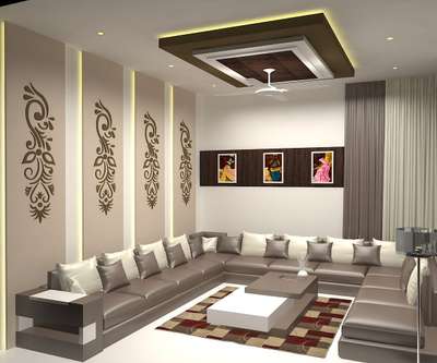 Living, Table, Furniture, Ceiling Designs by Interior Designer SHIFA LOVELY  INTERIOR, Ghaziabad | Kolo