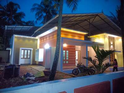 Exterior, Lighting Designs by Building Supplies vishnumayabuilders vm, Kollam | Kolo