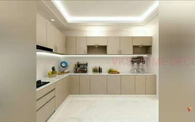 Ceiling, Kitchen, Lighting, Storage Designs by Contractor Tauphik Sheikh, Indore | Kolo