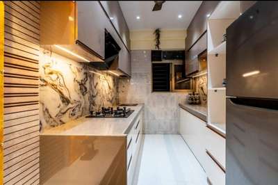 Kitchen, Lighting, Storage Designs by Contractor Coluar Decoretar Sharma Painter Indore, Indore | Kolo