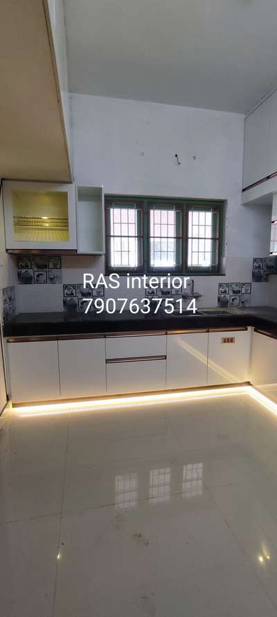 Kitchen, Lighting, Flooring, Storage Designs by Interior Designer RAS interior , Palakkad | Kolo
