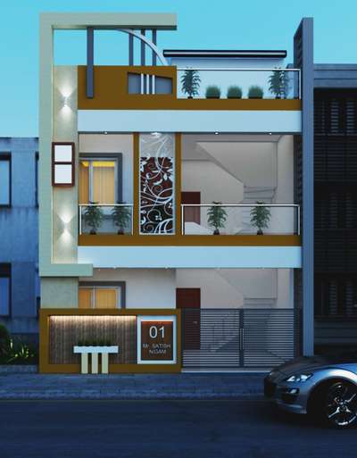 Exterior, Lighting Designs by Architect pranav  sanodiya, Bhopal | Kolo