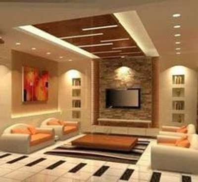 Ceiling, Furniture, Lighting, Living Designs by Contractor Md Yameen, Palakkad | Kolo