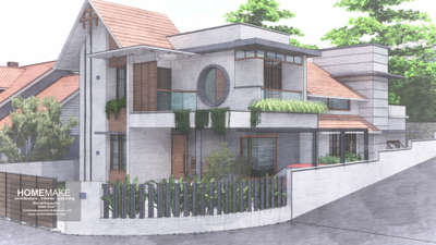 Exterior Designs by Architect HomeMake Architects, Ernakulam | Kolo