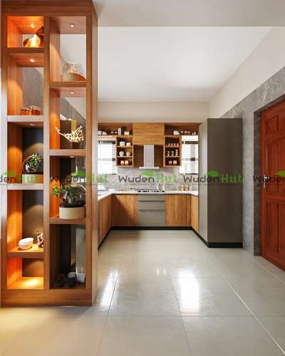 Kitchen, Storage Designs by Interior Designer WUDEN HUT, Thiruvananthapuram | Kolo