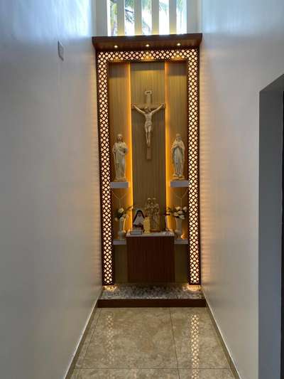 Prayer Room Designs by Carpenter VISUAL Interiors, Thrissur | Kolo