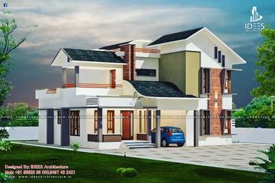 Exterior Designs by Contractor Ramshad  bava , Palakkad | Kolo