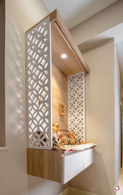 Prayer Room, Lighting, Storage Designs by Carpenter The kitchen gallery , Indore | Kolo