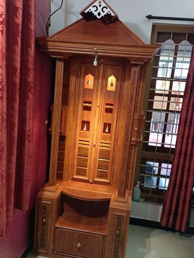 Prayer Room, Storage Designs by Interior Designer QFAB Interiors, Kottayam | Kolo