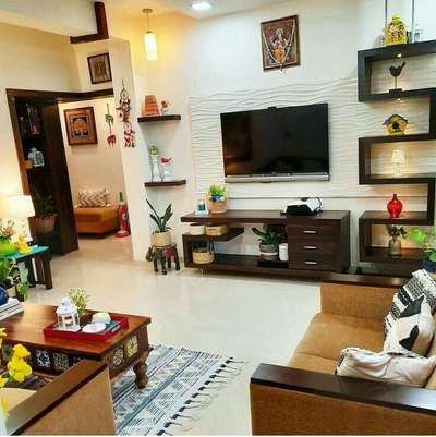 Living, Storage Designs by Interior Designer Anshu Kalam, Indore | Kolo