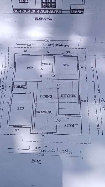 Plans Designs by Contractor sunil kumar  K M, Kottayam | Kolo