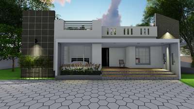 Exterior, Flooring Designs by 3D & CAD saran prem vs, Kottayam | Kolo