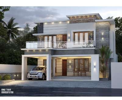 Exterior, Lighting, Outdoor Designs by Contractor Ansar T P, Idukki | Kolo