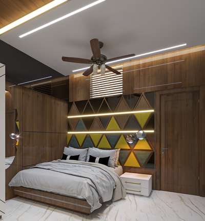 Ceiling, Furniture, Lighting, Storage, Bedroom Designs by Civil Engineer Ramiz Khan, Indore | Kolo