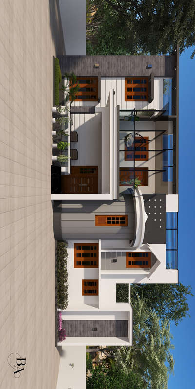 Exterior Designs by Interior Designer Ibrahim Badusha, Thrissur | Kolo