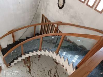 Staircase Designs by Carpenter Prasanth Sargha, Kozhikode | Kolo