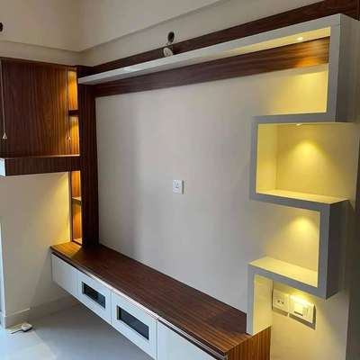 Lighting, Living, Storage Designs by Contractor Asha Interiors And Constructions, Gurugram | Kolo