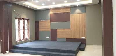 Bedroom, Furniture, Lighting, Window, Wall Designs by Painting Works സുരേഷ്  കുമാർ എസ്, Thiruvananthapuram | Kolo
