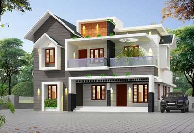 Exterior, Lighting Designs by Civil Engineer sopaanam  builders and developers , Pathanamthitta | Kolo