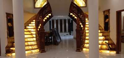 Staircase Designs by Interior Designer SILPABHANGI WOOD ARTS, Palakkad | Kolo