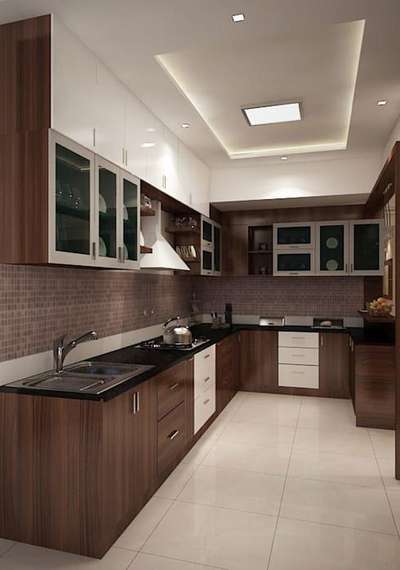 Ceiling, Kitchen, Lighting, Storage Designs by Architect NEW HOUSE DESIGNING, Jaipur | Kolo
