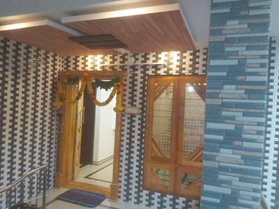Wall, Door, Ceiling Designs by Contractor Saju Ranjan, Thiruvananthapuram | Kolo