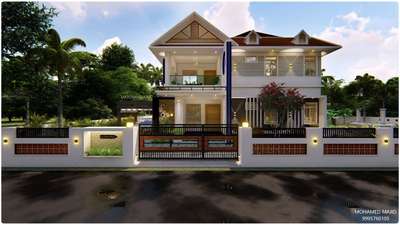 Exterior Designs by Civil Engineer Mohamed Majid, Kollam | Kolo
