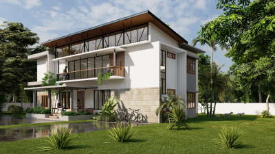 Exterior Designs by Civil Engineer Shan Tirur, Malappuram | Kolo