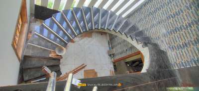 Staircase Designs by Contractor Rajeesh Rajan, Kollam | Kolo