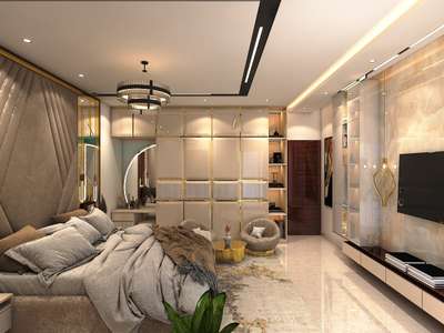 Furniture, Lighting, Bedroom, Storage Designs by Interior Designer Pooja Sharma, Gurugram | Kolo