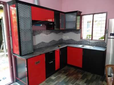 Kitchen, Storage, Window Designs by Interior Designer Anish  mepral, Pathanamthitta | Kolo
