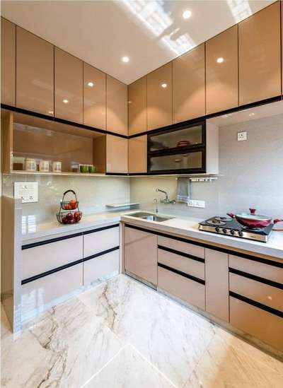 Lighting, Kitchen, Storage, Flooring Designs by Interior Designer IDEAL  interel , Thrissur | Kolo