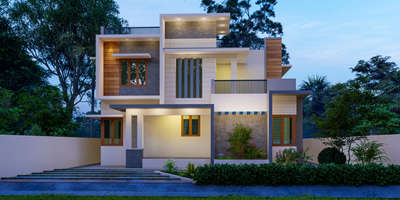 Exterior, Lighting Designs by 3D & CAD Arun Sp, Alappuzha | Kolo