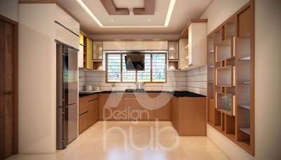 Ceiling, Kitchen, Storage, Window Designs by 3D & CAD ad design hub 7677711777, Kannur | Kolo