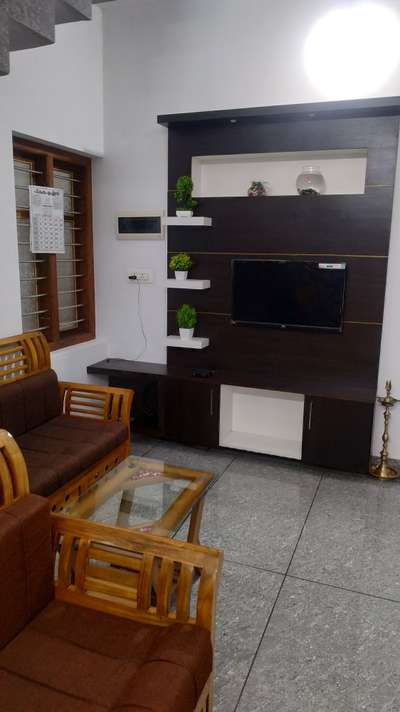 Living, Furniture, Table, Storage, Flooring, Window Designs by Carpenter Shanoj Kachery, Kannur | Kolo