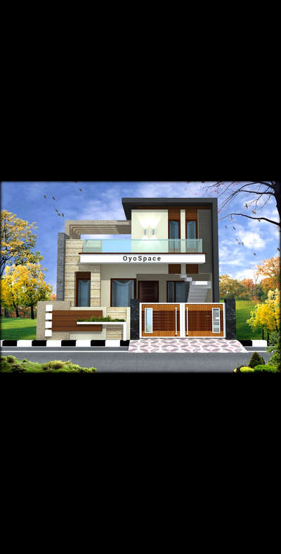 Exterior Designs by Civil Engineer Oyo Space, Bhopal | Kolo