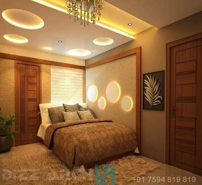 Lighting, Bedroom Designs by Interior Designer shijin viswanath, Kannur | Kolo