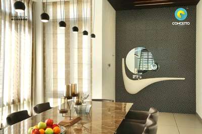 Dining, Furniture, Home Decor, Table, Wall Designs by Architect Concetto Design Co, Kozhikode | Kolo