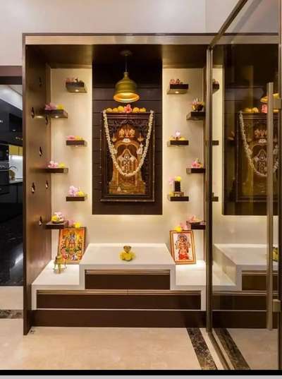 Lighting, Prayer Room, Storage Designs by Interior Designer Digital interior, Gautam Buddh Nagar | Kolo
