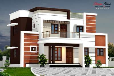 Exterior Designs by Civil Engineer Nithin kannimari, Palakkad | Kolo