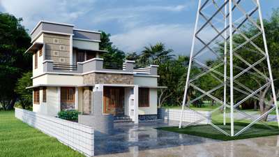 Exterior Designs by Civil Engineer Er Vishnu Gopinath, Ernakulam | Kolo