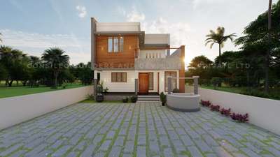 Exterior Designs by Civil Engineer Rohit P Mathew, Pathanamthitta | Kolo