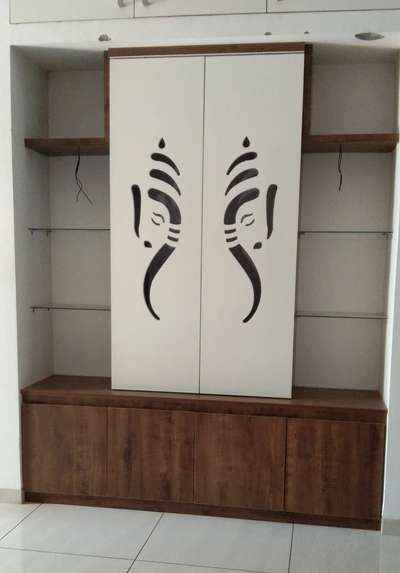 Prayer Room, Storage Designs by Contractor Jayaprakash Venugopal, Palakkad | Kolo