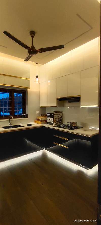 Kitchen, Lighting, Ceiling, Storage Designs by Contractor skylight  interiors , Kollam | Kolo