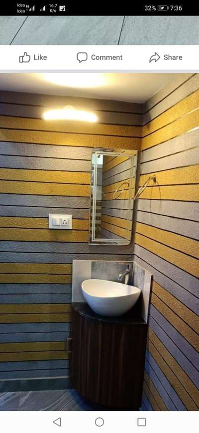 Bathroom, Lighting Designs by Painting Works rainbow  painters, Wayanad | Kolo