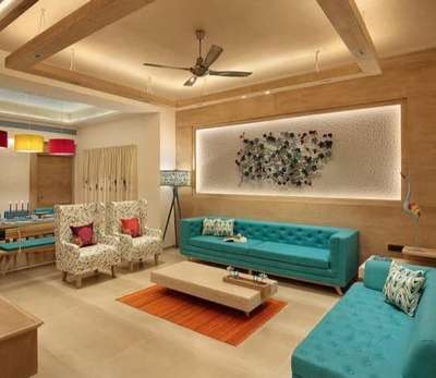 Ceiling, Furniture, Lighting, Living, Table Designs by Interior Designer Aman  Kumar, Indore | Kolo