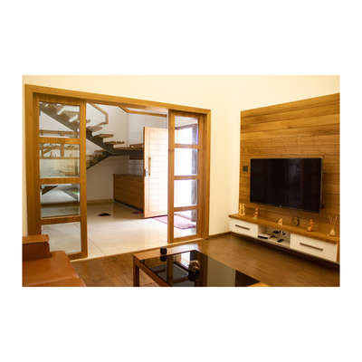 Living, Storage, Table, Furniture, Staircase Designs by Architect Dedeev Vijayan, Kozhikode | Kolo