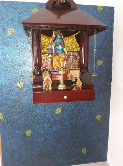 Prayer Room, Wall Designs by Painting Works sandeep sandeep, Ernakulam | Kolo