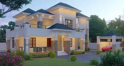 Exterior, Lighting Designs by Building Supplies Insight Architects    interiors, Thrissur | Kolo