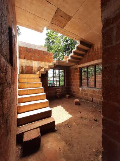 Staircase Designs by Civil Engineer Faslul Abid  VK , Malappuram | Kolo